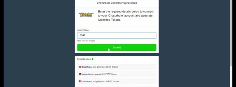 Chaturbate Token Generator: How to Get Unlimited Tokens

 Video Tutorial Chaturbate