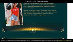 Camgirl.Cloud Theme Preview - Chaturbate bio Annabella

