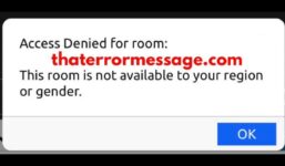 Entry from the room is prohibited: (Chaturbate)

