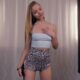 Pretty Blonde Cam Girl Stands Full Body Chaturbate Record Petite

