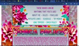 Chaturbate Bright Flowers Themed Bio

