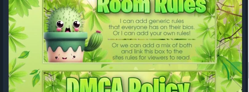 Chaturbate Cactus Themed Bio

