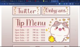 Chaturbate Cute Kitty Themed Bio

